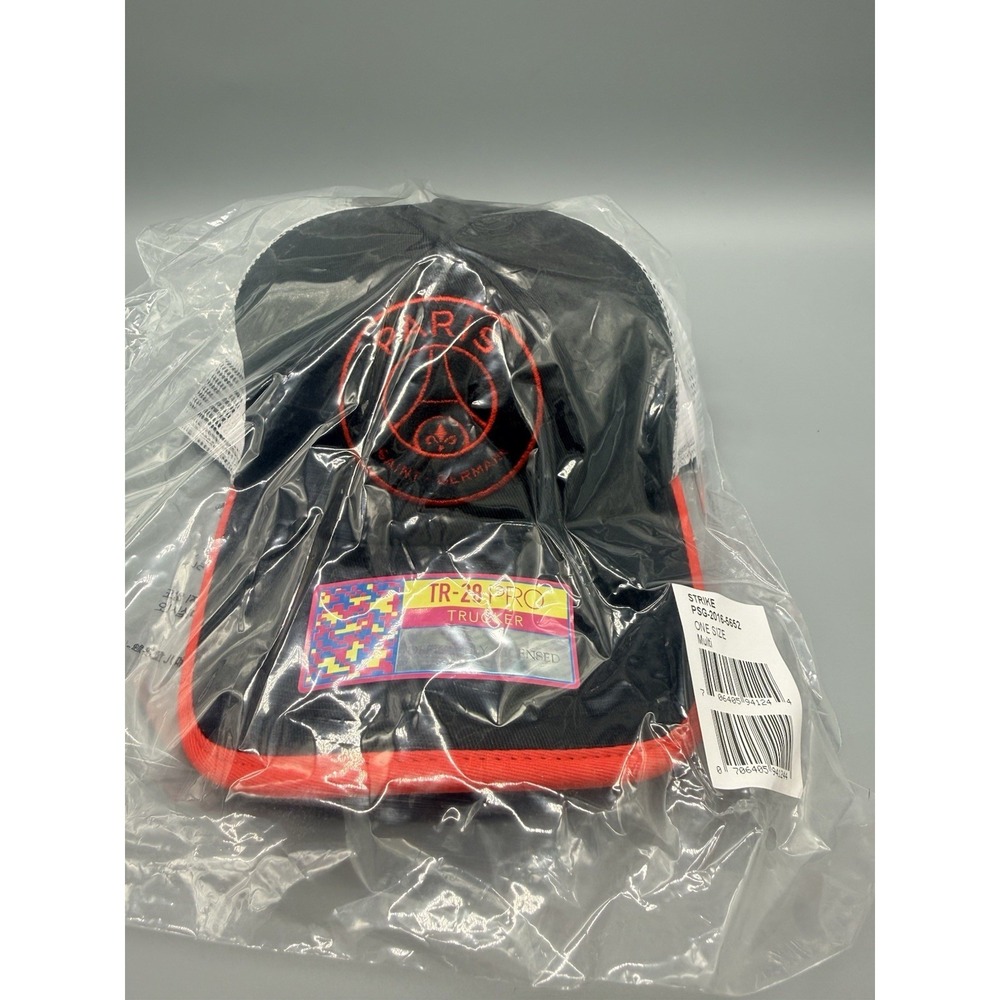 Paris Saint-Germain Unisex Strike One8th TR-28 PRO‎ Trucker Adjustable Hat Black - Picture 5 of 7